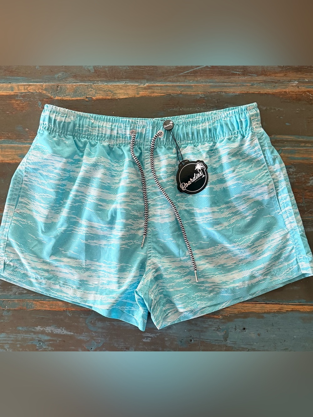 Boardies Swim Shorts teal blue  NWT L